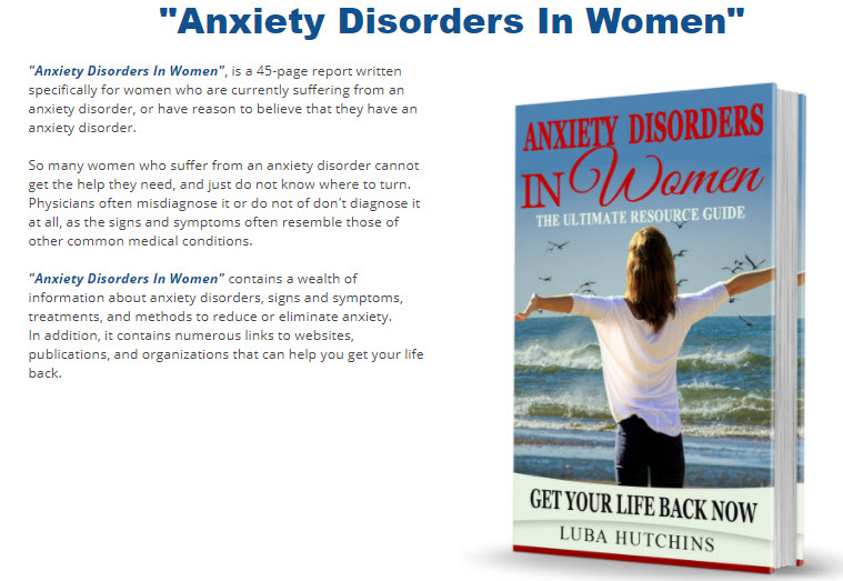 Anxiety Disorders In Women